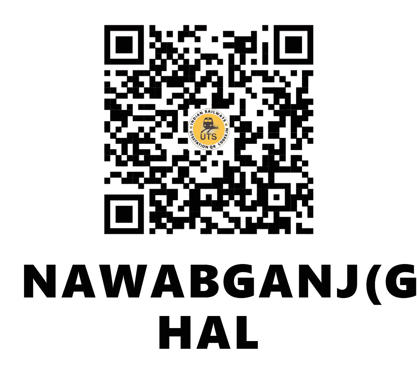 UTS QR Code for NAWABGANJ(GONDA) HAL - NGB (NE - UTTAR PRADESH)